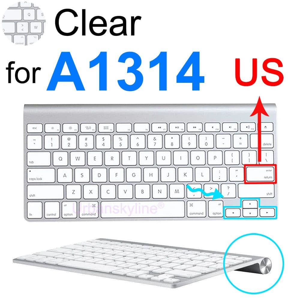 image-Keyboard Cover for iMac Magic A1644 A1843 A1314 A1243 A2449 A2450 A2520 Bluetooth Silicone Protector Skin Case G6 for Apple