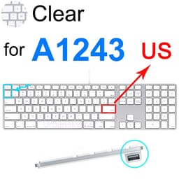 image-Keyboard Cover for iMac Magic A1644 A1843 A1314 A1243 A2449 A2450 A2520 Bluetooth Silicone Protector Skin Case G6 for Apple