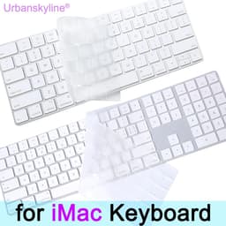 image-Keyboard Cover for iMac Magic A1644 A1843 A1314 A1243 A2449 A2450 A2520 Bluetooth Silicone Protector Skin Case G6 for Apple