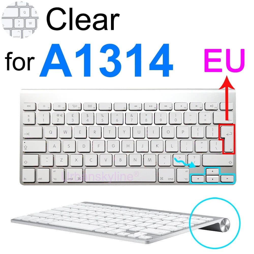 image-Keyboard Cover for iMac Magic A1644 A1843 A1314 A1243 A2449 A2450 A2520 Bluetooth Silicone Protector Skin Case G6 for Apple