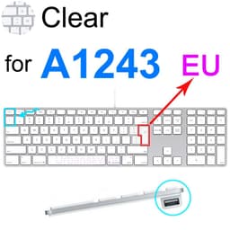 image-Keyboard Cover for iMac Magic A1644 A1843 A1314 A1243 A2449 A2450 A2520 Bluetooth Silicone Protector Skin Case G6 for Apple