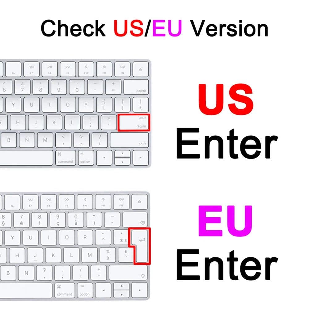 image-Keyboard Cover for iMac Magic A1644 A1843 A1314 A1243 A2449 A2450 A2520 Bluetooth Silicone Protector Skin Case G6 for Apple