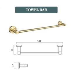 image-Brushed Gold Bathroom Accessories Toilet Brush Holder Paper Holder Towel Ring Bar Shelf Clothes Hook Soap Dispenser Cup Holder