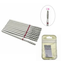 image-10Pcs Flame Nail Drill Bits Diamond Cutters for Manicure Cuticle Clean Burr Diamond Mill Nails Accessories Tool