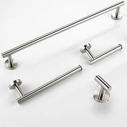 image-Bagnolux Stainless Steel Gun Gray Black Polished Chrome Brushed Gold Hanger Hook Towel Bar Paper Holder Bathroom Accessories