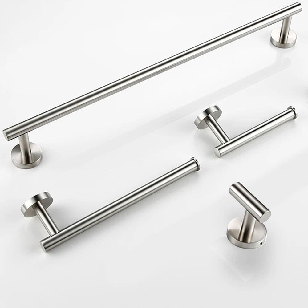 image-Bagnolux Stainless Steel Gun Gray Black Polished Chrome Brushed Gold Hanger Hook Towel Bar Paper Holder Bathroom Accessories