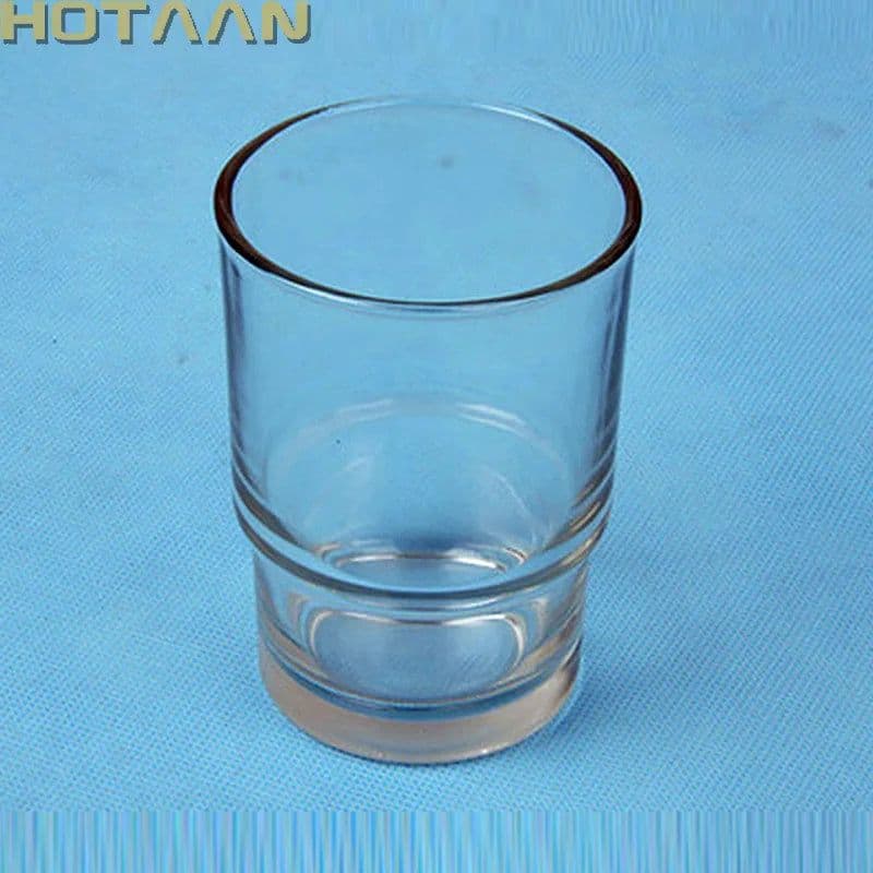 image-Toothbrush Cup Transparent and Matte Glass Tumbler Cup Bathroom Accessories YT-97