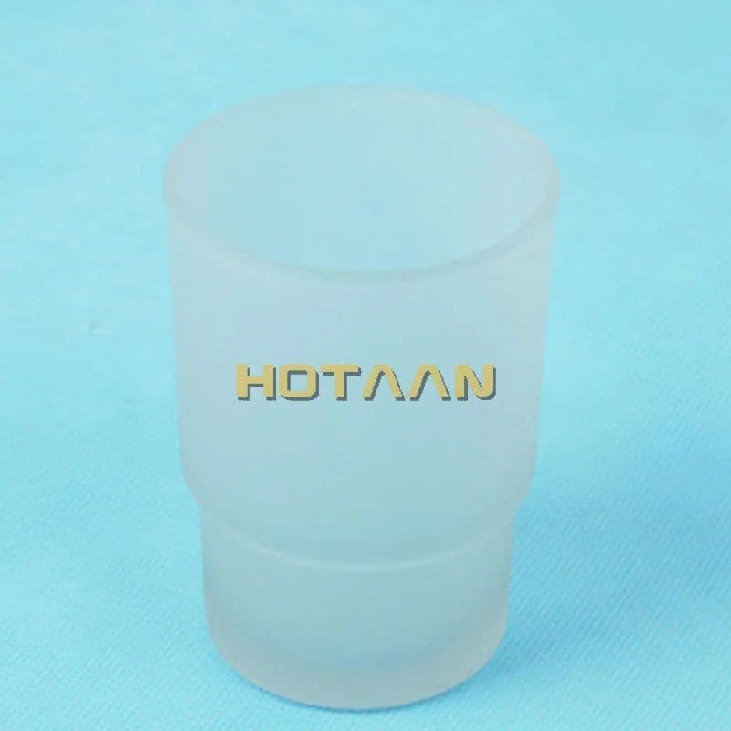 image-Toothbrush Cup Transparent and Matte Glass Tumbler Cup Bathroom Accessories YT-97