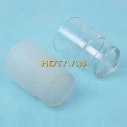 image-Toothbrush Cup Transparent and Matte Glass Tumbler Cup Bathroom Accessories YT-97