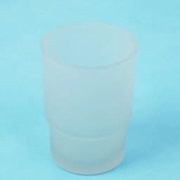 image-Toothbrush Cup Transparent and Matte Glass Tumbler Cup Bathroom Accessories YT-97