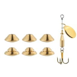 image-20/50pcs Brass Fishing Spinner Bead Lure Making Freshwater Walleye Rig Spinnerbait Inline Spinner Tail Spinner Trout Bass Perch