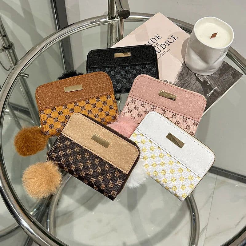 image-Women Short Wallet Many Department Ladies Cute Small Clutch Ladies Money Coin Card Holders Purse Female Wallets