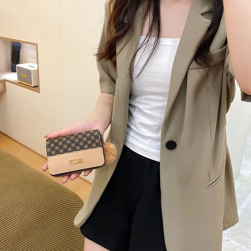 image-Women Short Wallet Many Department Ladies Cute Small Clutch Ladies Money Coin Card Holders Purse Female Wallets