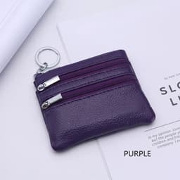 image-DOLOVE Brand New Genuine Leather Coin Purse Women Small Wallet Change Purses Money bag Zipper Card Holder Dollar Wallets