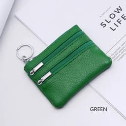 image-DOLOVE Brand New Genuine Leather Coin Purse Women Small Wallet Change Purses Money bag Zipper Card Holder Dollar Wallets