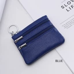 image-DOLOVE Brand New Genuine Leather Coin Purse Women Small Wallet Change Purses Money bag Zipper Card Holder Dollar Wallets