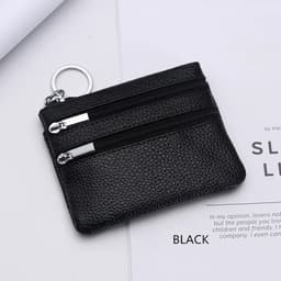 image-DOLOVE Brand New Genuine Leather Coin Purse Women Small Wallet Change Purses Money bag Zipper Card Holder Dollar Wallets