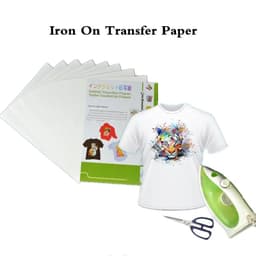 image-(20pcs/lot) Iron on Inkjet Heat Transfer Printing Paper A4 Inkjet for Textil Iron on tshirt Transfers Thermal Transfer Paper