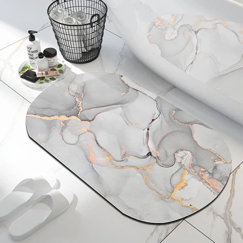 image-Luxury Nordic Diotomite Bath Mats Bathroom Carpet Anti Slip Super Absorbent Floor Foot Mat Quick Dry Shower Toilet Rugs