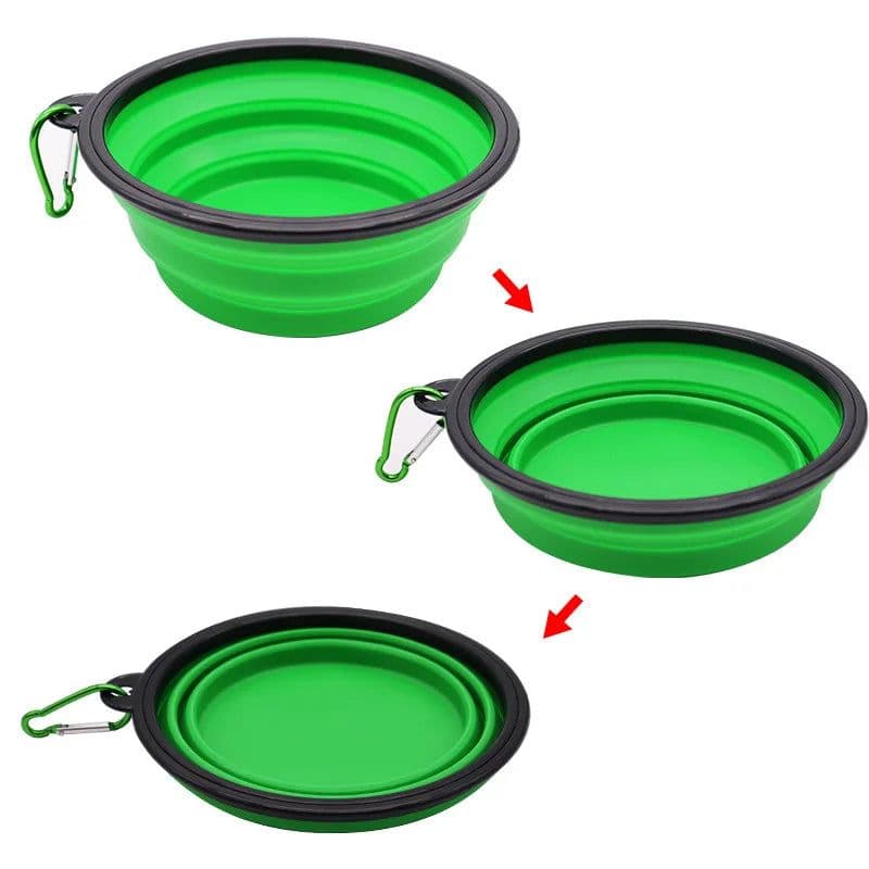 image-350ML/1000ML Portable Foldable Pet Bowl Dogs Cats Food Water Container for Outdoor Travel Portable Feeding Bowls Pets Prodcuts