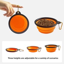 image-350ML/1000ML Portable Foldable Pet Bowl Dogs Cats Food Water Container for Outdoor Travel Portable Feeding Bowls Pets Prodcuts