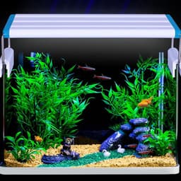 image-Aquarium LED Light Super Slim Fish Tank Aquatic Plant Grow Lighting Waterproof Bright Clip Lamp Blue LED 18-75cm for Plants 220v