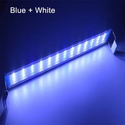 image-Aquarium LED Light Super Slim Fish Tank Aquatic Plant Grow Lighting Waterproof Bright Clip Lamp Blue LED 18-75cm for Plants 220v