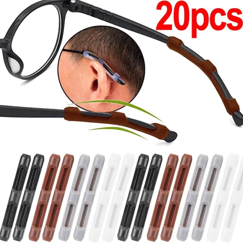 image-2/10pcs Silicone Anti Slip Ear Hook Soft Sleeve Elastic Comfort Glasses Retainers for Spectacle Sunglasses Glasses Accessories