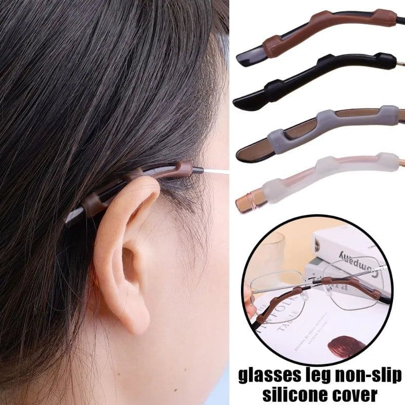 image-2/10pcs Silicone Anti Slip Ear Hook Soft Sleeve Elastic Comfort Glasses Retainers for Spectacle Sunglasses Glasses Accessories