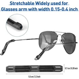 image-2/10pcs Silicone Anti Slip Ear Hook Soft Sleeve Elastic Comfort Glasses Retainers for Spectacle Sunglasses Glasses Accessories