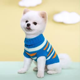 image-Puppy Cat Sweater Winter Warm Pet Clothes for Small Dogs Chihuahua Vest French Bulldog Knitted Sweater Schnauzer Kitten Costume
