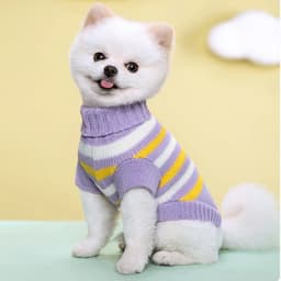 image-Puppy Cat Sweater Winter Warm Pet Clothes for Small Dogs Chihuahua Vest French Bulldog Knitted Sweater Schnauzer Kitten Costume