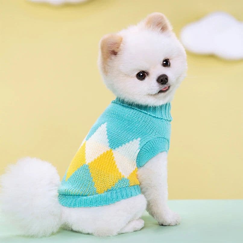 image-Puppy Cat Sweater Winter Warm Pet Clothes for Small Dogs Chihuahua Vest French Bulldog Knitted Sweater Schnauzer Kitten Costume
