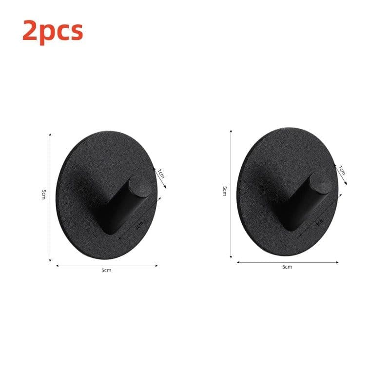 image-Adhesive Wall Hooks Mounted Door Key Cloth Coat Bathroom Robe Hanger Kitchen Hardware Rack Shelf Bag Hook Organizer For Hanging