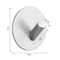 image-Adhesive Wall Hooks Mounted Door Key Cloth Coat Bathroom Robe Hanger Kitchen Hardware Rack Shelf Bag Hook Organizer For Hanging