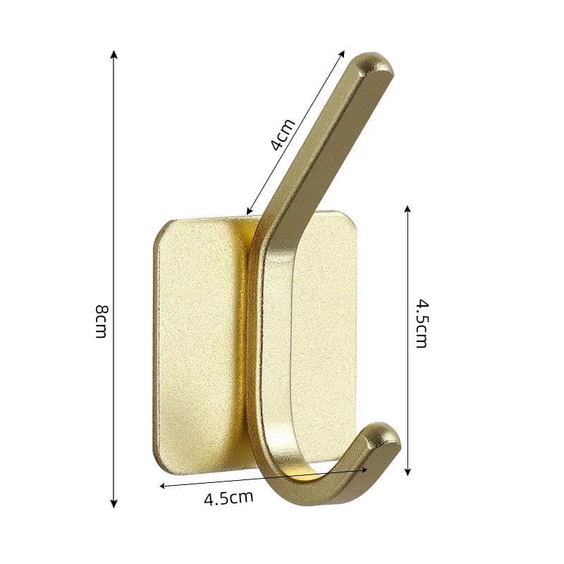 image-Adhesive Wall Hooks Mounted Door Key Cloth Coat Bathroom Robe Hanger Kitchen Hardware Rack Shelf Bag Hook Organizer For Hanging