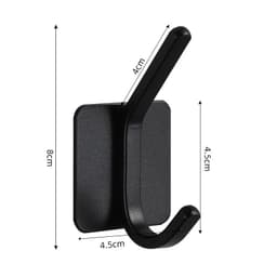 image-Adhesive Wall Hooks Mounted Door Key Cloth Coat Bathroom Robe Hanger Kitchen Hardware Rack Shelf Bag Hook Organizer For Hanging