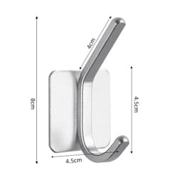 image-Adhesive Wall Hooks Mounted Door Key Cloth Coat Bathroom Robe Hanger Kitchen Hardware Rack Shelf Bag Hook Organizer For Hanging