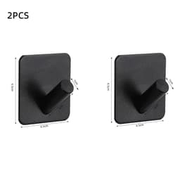 image-Adhesive Wall Hooks Mounted Door Key Cloth Coat Bathroom Robe Hanger Kitchen Hardware Rack Shelf Bag Hook Organizer For Hanging
