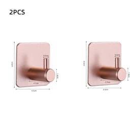 image-Adhesive Wall Hooks Mounted Door Key Cloth Coat Bathroom Robe Hanger Kitchen Hardware Rack Shelf Bag Hook Organizer For Hanging