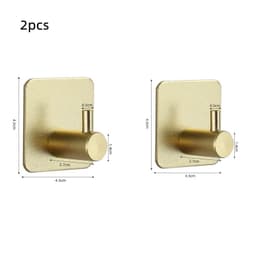 image-Adhesive Wall Hooks Mounted Door Key Cloth Coat Bathroom Robe Hanger Kitchen Hardware Rack Shelf Bag Hook Organizer For Hanging