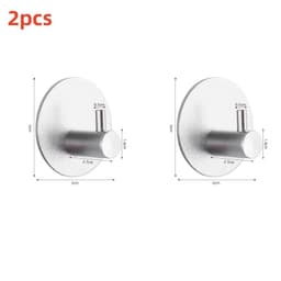 image-Adhesive Wall Hooks Mounted Door Key Cloth Coat Bathroom Robe Hanger Kitchen Hardware Rack Shelf Bag Hook Organizer For Hanging