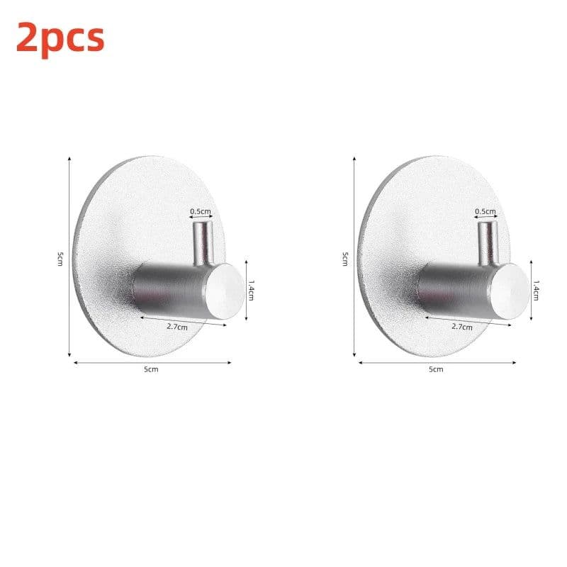 image-Adhesive Wall Hooks Mounted Door Key Cloth Coat Bathroom Robe Hanger Kitchen Hardware Rack Shelf Bag Hook Organizer For Hanging