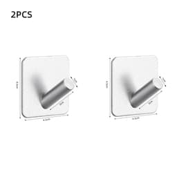 image-Adhesive Wall Hooks Mounted Door Key Cloth Coat Bathroom Robe Hanger Kitchen Hardware Rack Shelf Bag Hook Organizer For Hanging