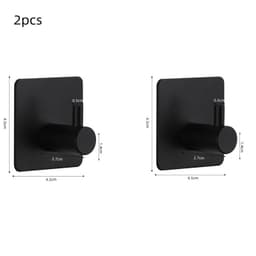 image-Adhesive Wall Hooks Mounted Door Key Cloth Coat Bathroom Robe Hanger Kitchen Hardware Rack Shelf Bag Hook Organizer For Hanging