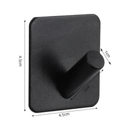image-Adhesive Wall Hooks Mounted Door Key Cloth Coat Bathroom Robe Hanger Kitchen Hardware Rack Shelf Bag Hook Organizer For Hanging