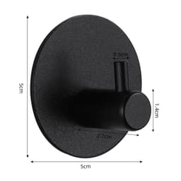 image-Adhesive Wall Hooks Mounted Door Key Cloth Coat Bathroom Robe Hanger Kitchen Hardware Rack Shelf Bag Hook Organizer For Hanging
