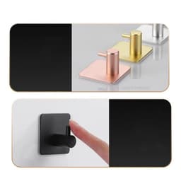image-Adhesive Wall Hooks Mounted Door Key Cloth Coat Bathroom Robe Hanger Kitchen Hardware Rack Shelf Bag Hook Organizer For Hanging