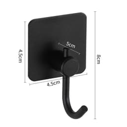 image-Adhesive Wall Hooks Mounted Door Key Cloth Coat Bathroom Robe Hanger Kitchen Hardware Rack Shelf Bag Hook Organizer For Hanging