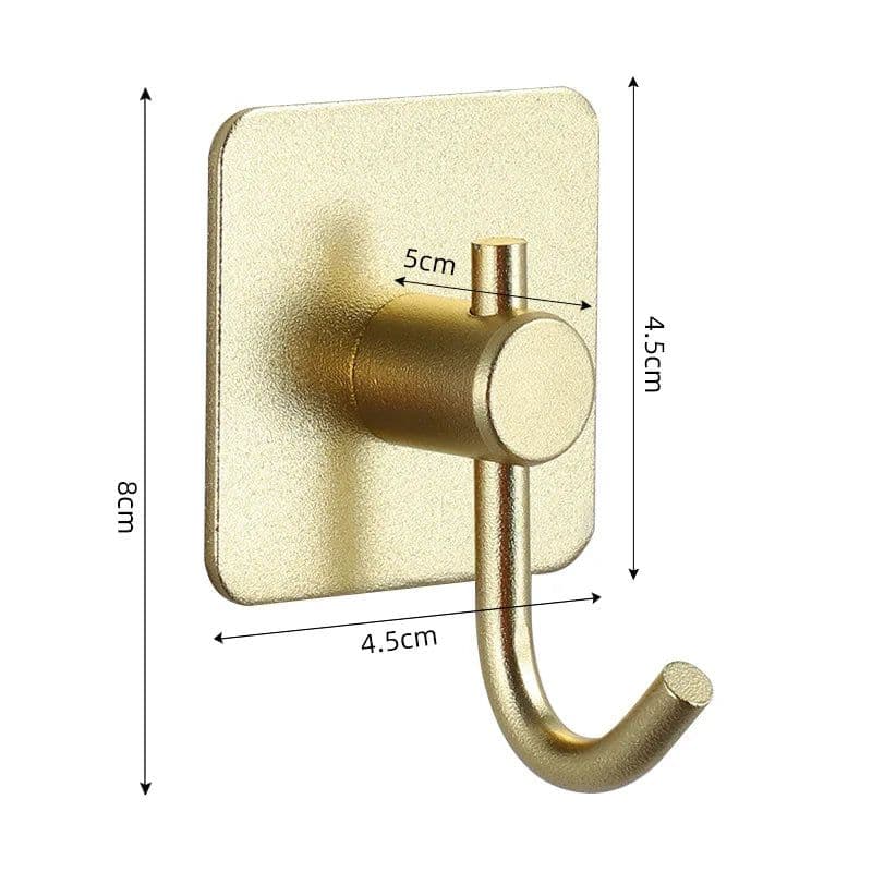 image-Adhesive Wall Hooks Mounted Door Key Cloth Coat Bathroom Robe Hanger Kitchen Hardware Rack Shelf Bag Hook Organizer For Hanging